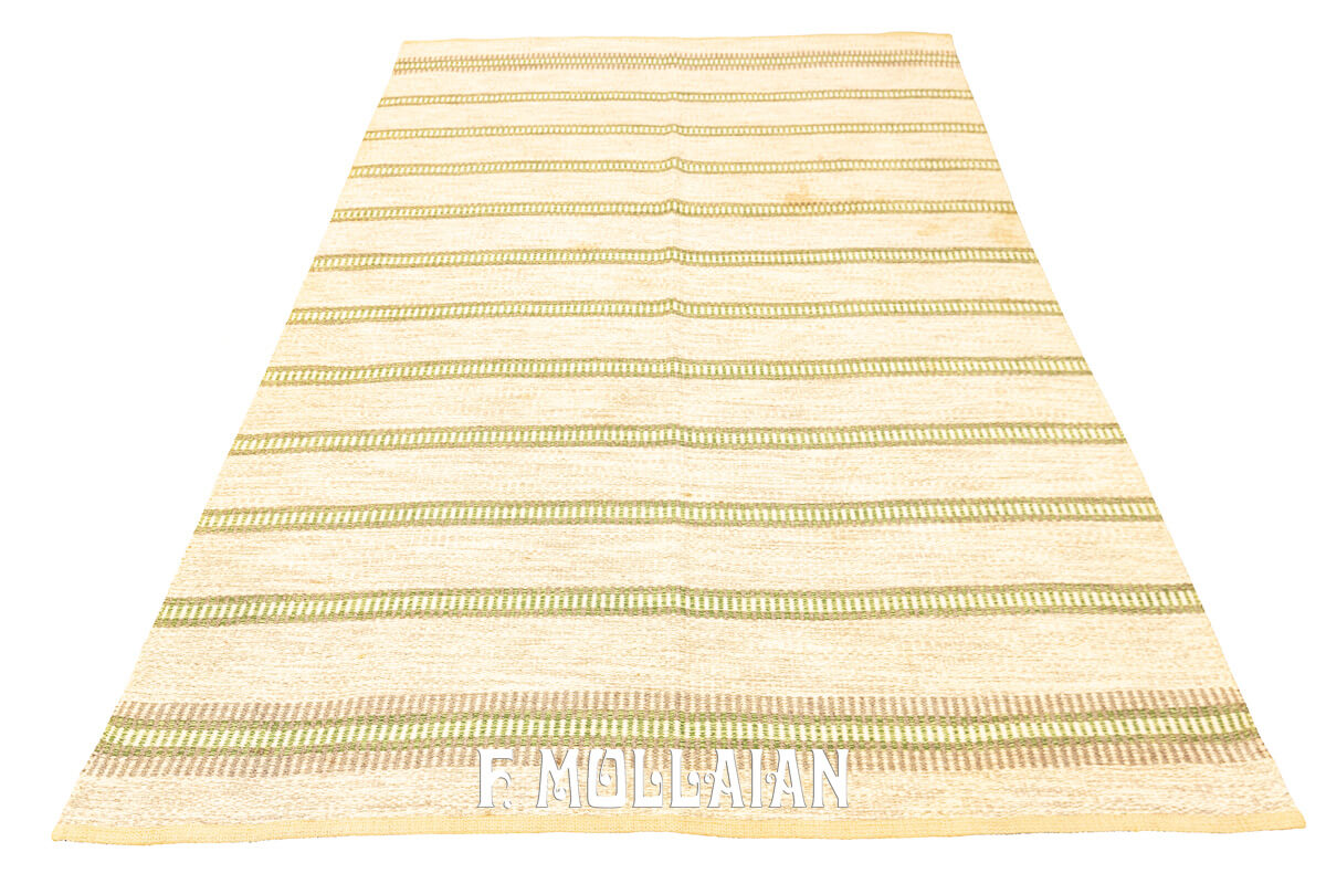 Rollakan Swedish Flat-weaver Rug Beige Color n°:664878